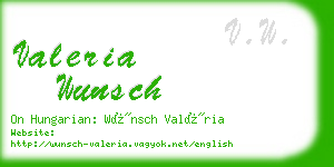 valeria wunsch business card